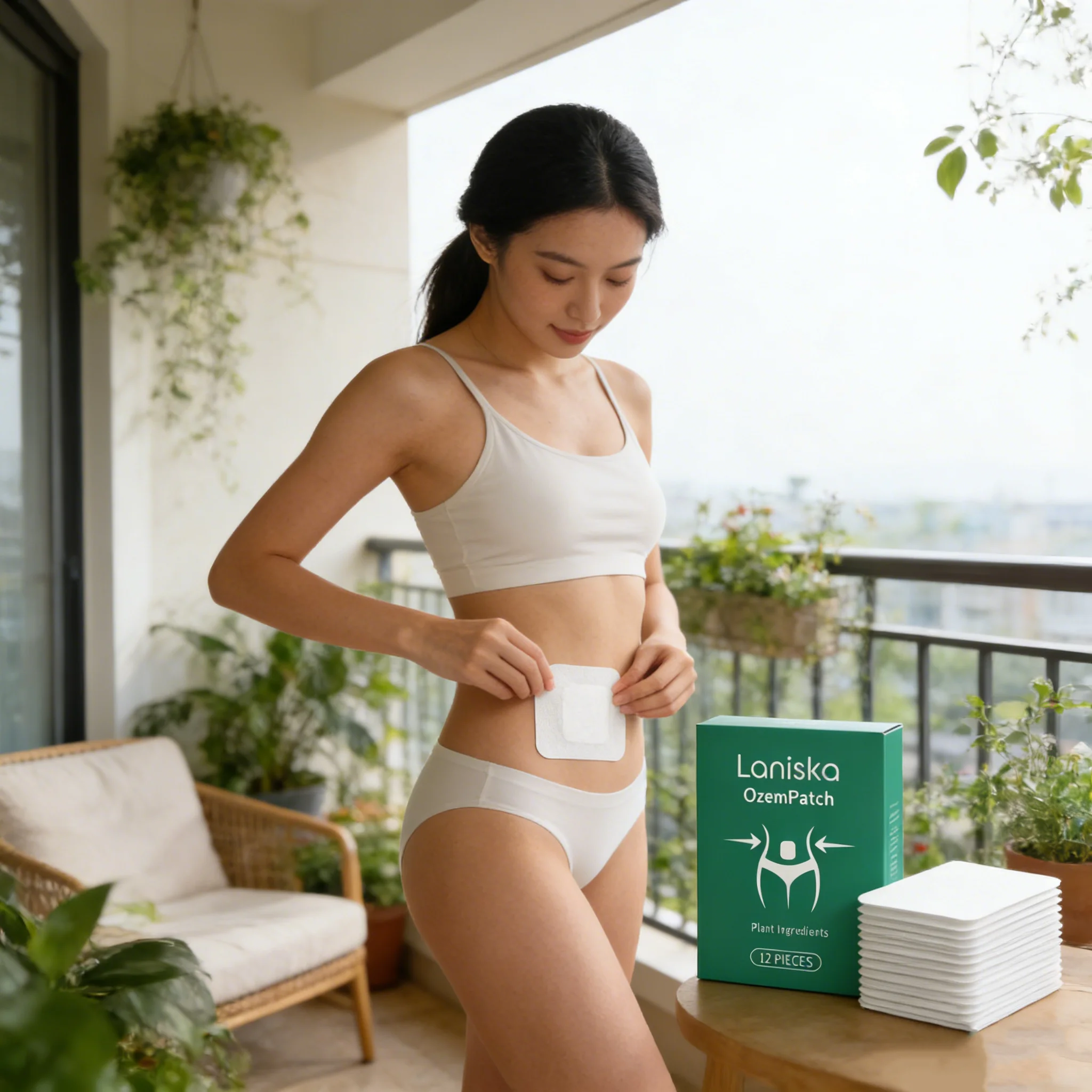 LANISKA Skin Tightening Patch Burn Fat Stimulate Metabolism Stimulate the Circulation of Blood Promote Digestion Body Care Patch