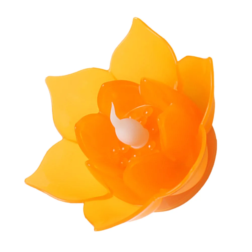 1 قطعة Led الإلكترونية لوتس ضوء واقعية صغيرة الحجم عديمة اللهب العائمة مصباح للحزب مهرجان الزفاف ديكور المنزل #6