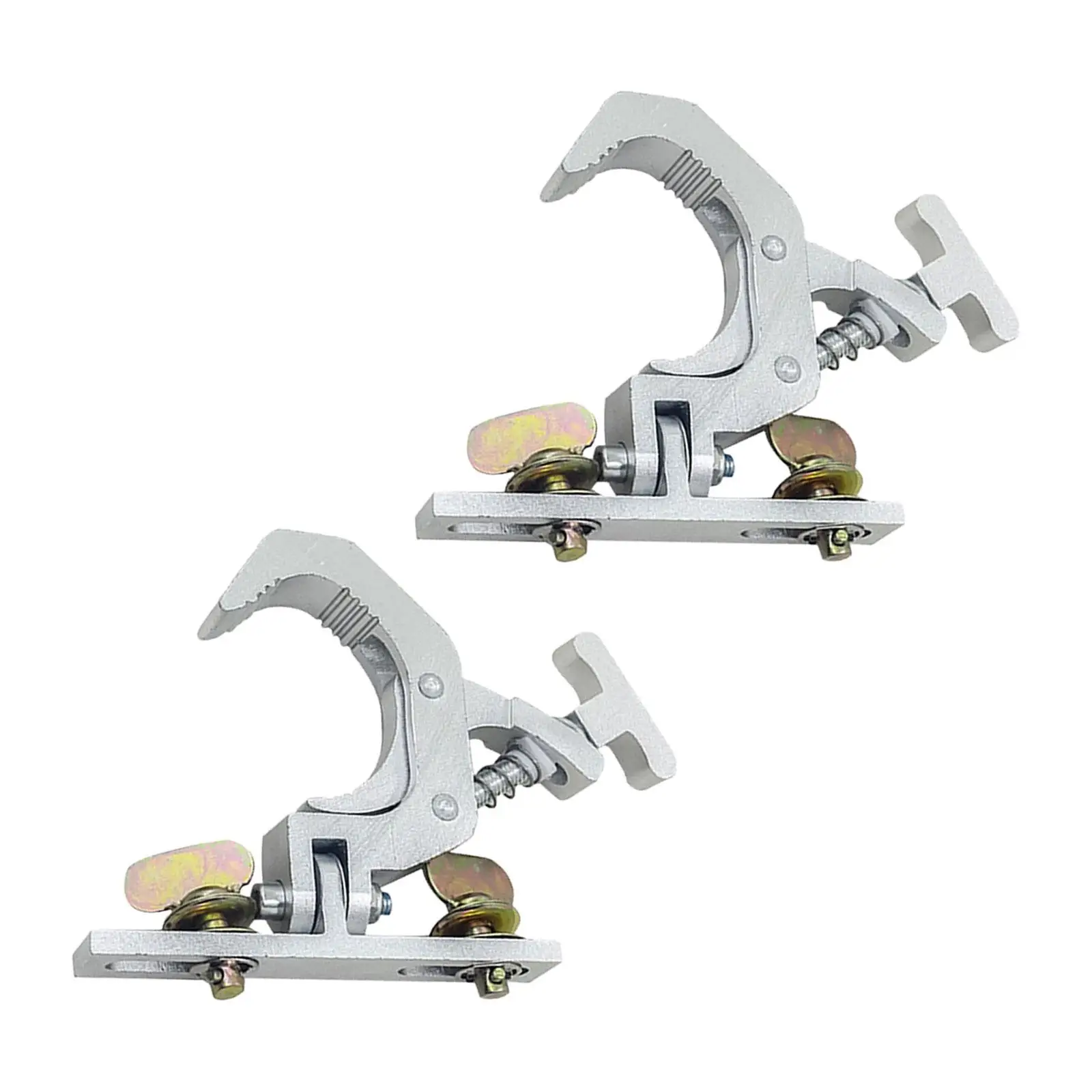 2x Lighting Clamp Adjustable Theatre Stage 42-61mm Club Aluminum Alloy