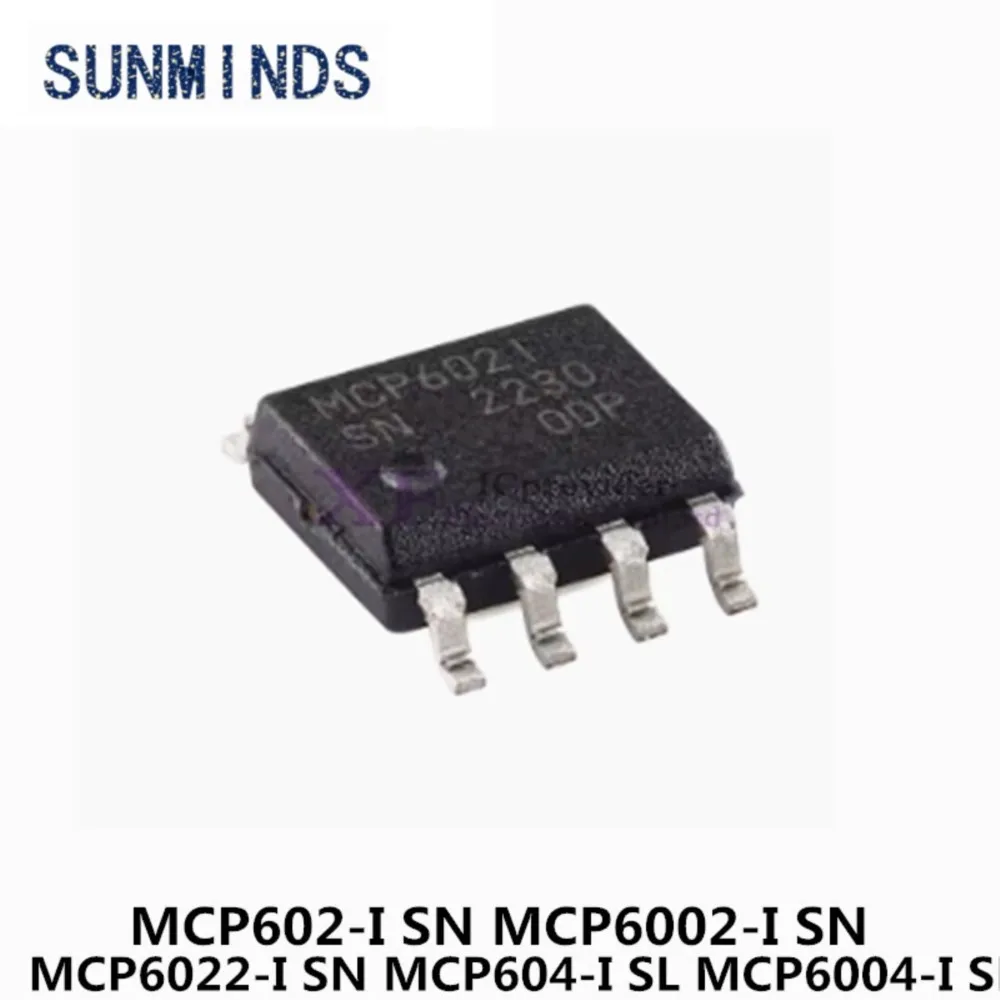 SUNMINDS 10Pcs MCP602 MCP602-I MCP6002-I MCP6002 MCP6022-I MCP6022 SN MCP604-I MCP604 MCP6004-I MCP6004 SL para módulo de potência
