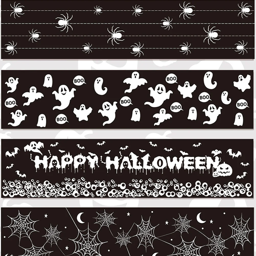 12 rollos de cinta decorativa para bolso de Halloween, conjunto Washi, decoración temática, envoltura de regalo para álbum de recortes, papel japonés