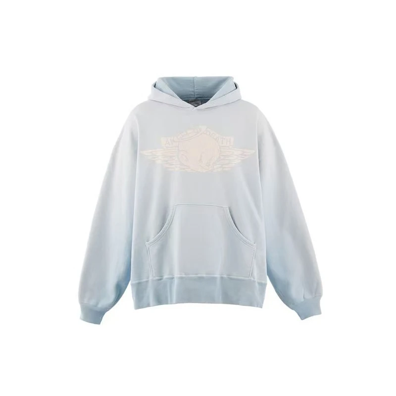 2026 New Arrival Unisex SAINT Blue Tear Print Hoodie High Quality Heavy Fabric Hooded Pullover Streetwear For Men Women