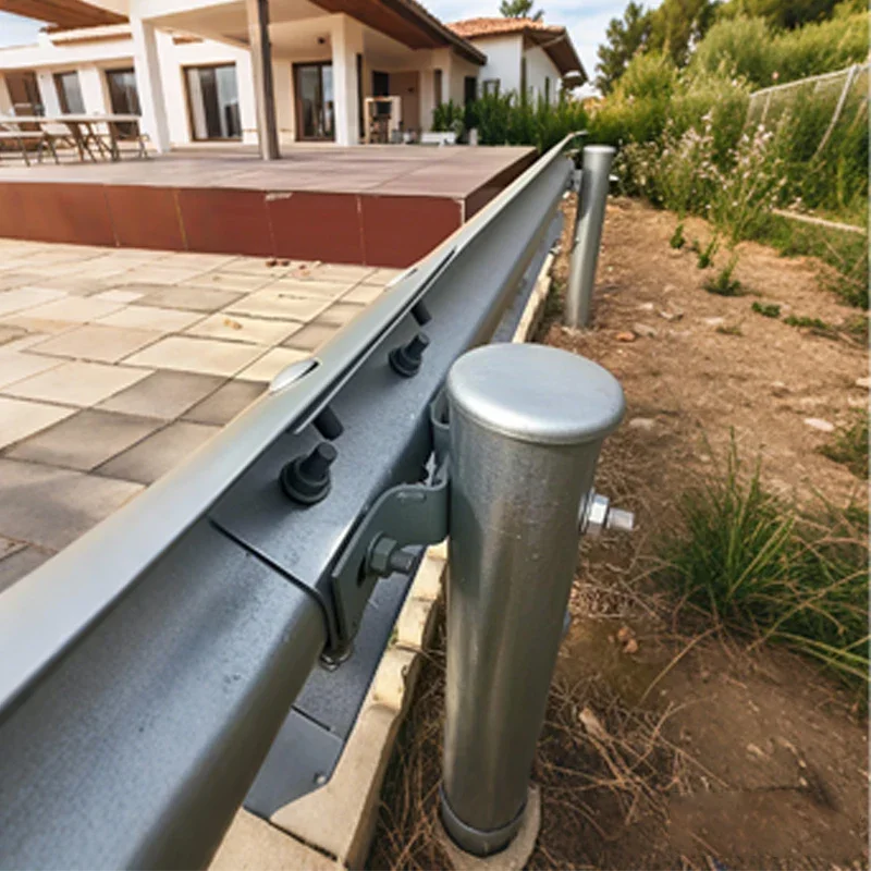 

Highway guardrail Outdoor three-wave road anti-collision guardrail Road safety guardrail products