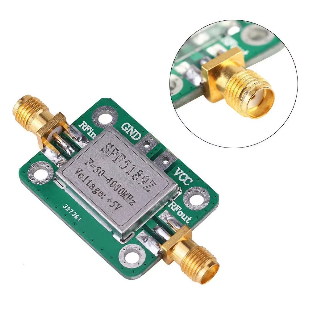 SPF5189 RF Low Noise Amplifier LNA 50-4000MHz NF=0.6dB - Shielded RF Module