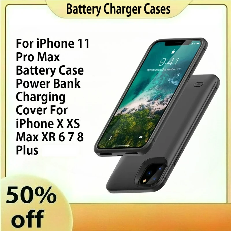 

Slim Battery Charger Case For iPhone 11 Pro Max Battery Case Power Bank Charging Cover For iPhone X XS Max XR 6 7 8 Plus