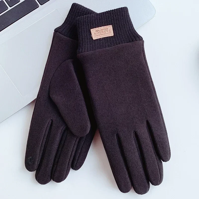 Windproof Women Winter Touch Screens Gloves Lined Thick Soft Anti Slip Mitten for Lady Driving Motorbike Running Skiing