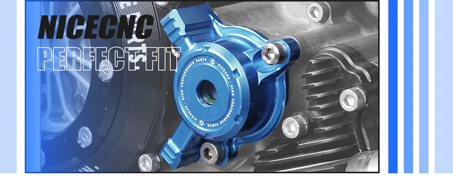 NICECNC Für Yamaha YFZ450R YFZ450X 2009-2024 Transparente Motorölfilter-Abdeckkappe Aluminium Rostschutz ATV Zubehör – Detail 10