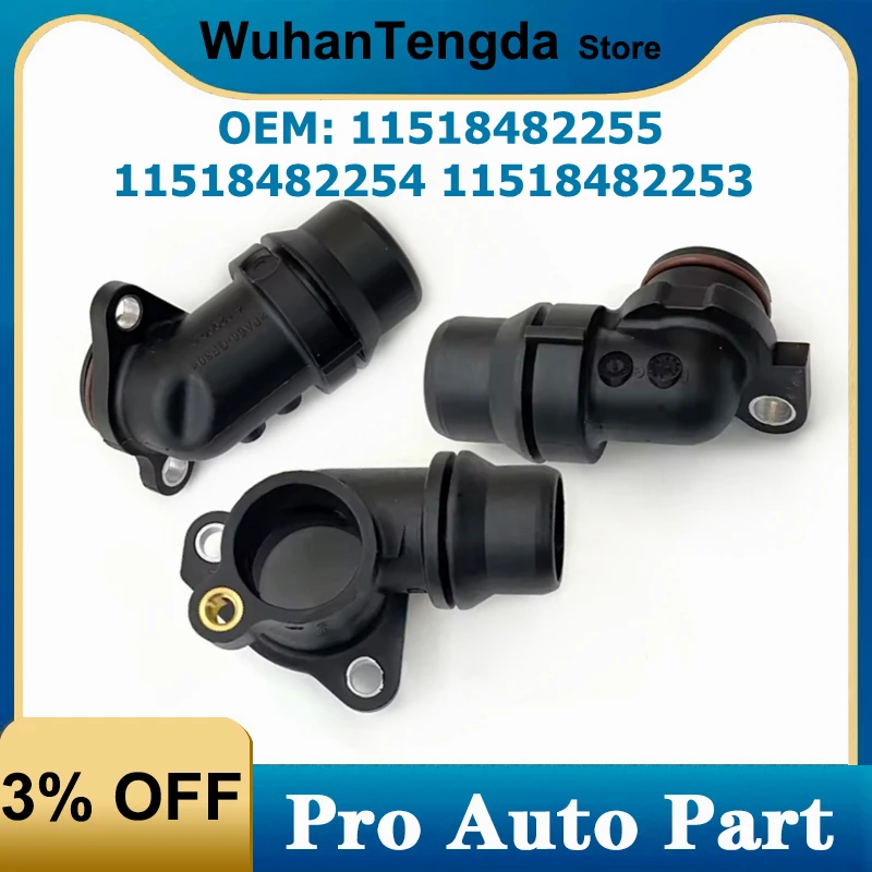 

11518482255 11518482254 11518482253 Engine Coolant Water Pump Connector for BMW 2 3 4 Series X3 X4 X6 G08 G02 G05 G32