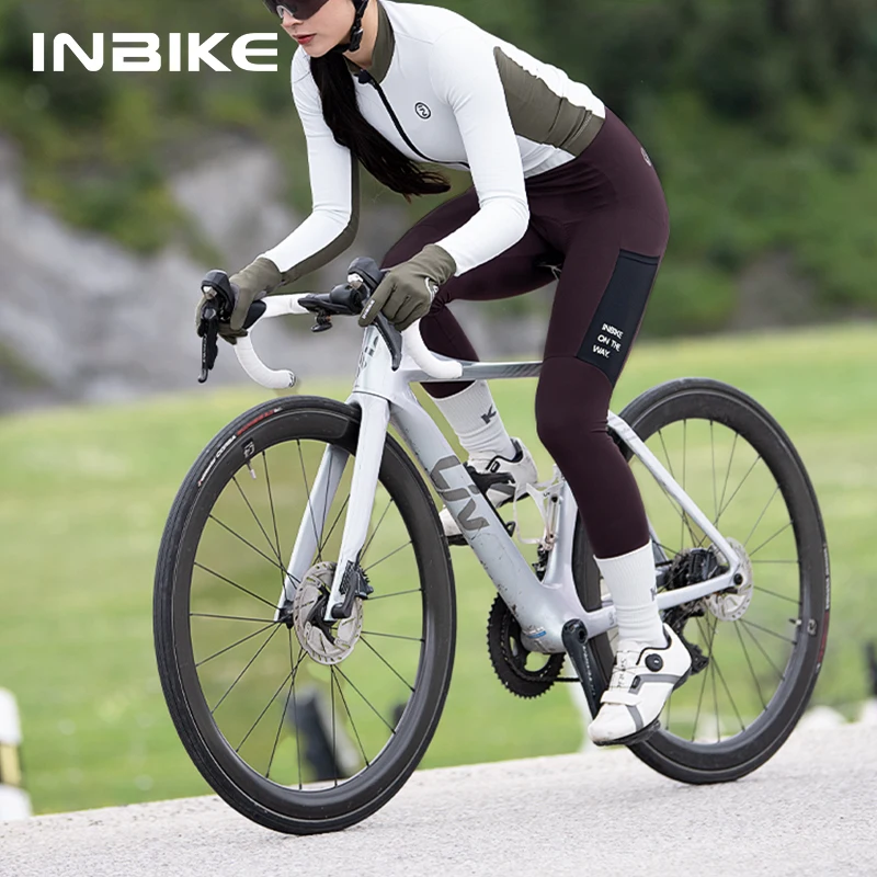 

INBIKE Winter Women's Cycling Bib Pants Fleece Warm Mountain Bike Cycling Pants Gel Padded Outdoor Cycling Cycling Pants