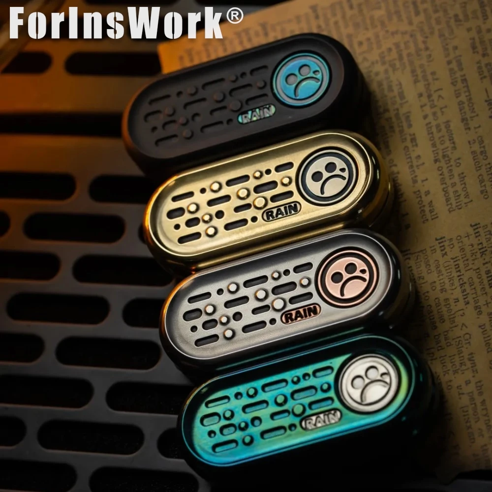 الألعاب المعدنية DZ أعلى السطح الممطر أربع مواد ذروة لوحة القطع المقطعي اليد أداة التبريد الأشياء المضادة للضغط لعبة EDC أداة تدوير الأرجل المعدنية #2