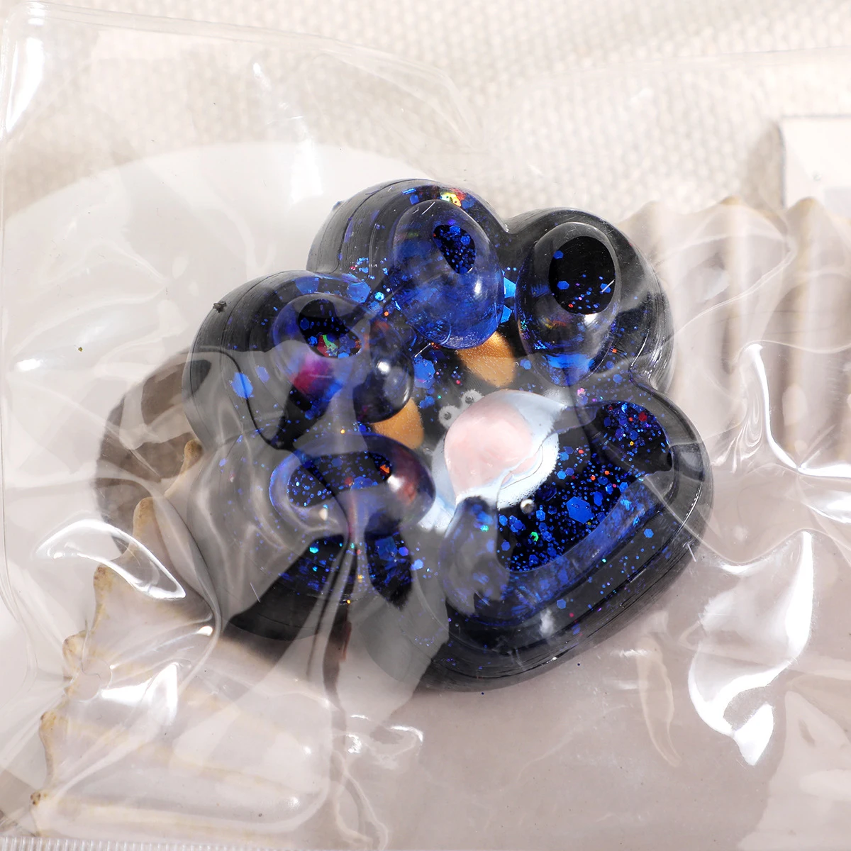 Nouveau chat patte Mochi Taba Fidget presser jouet mignon ciel étoilé chat pied rebond lent pincement décompression jouet soulagement du Stress Vent jouet