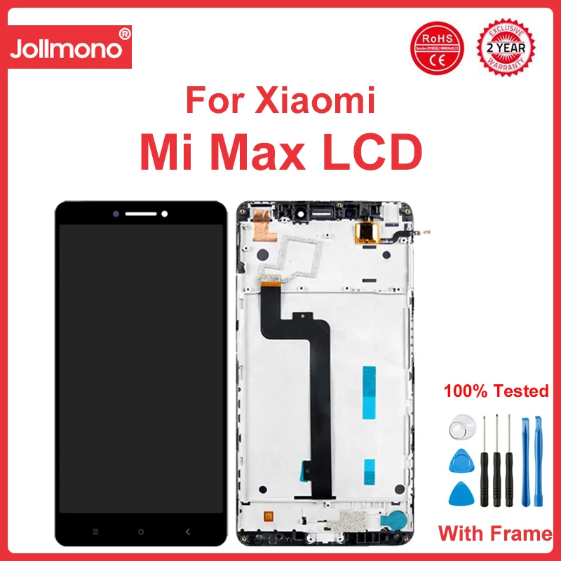 Imagem -03 - Tela Lcd para Xiaomi mi Max Substituição do Display Tela Sensível ao Toque Moldura Mimax 644