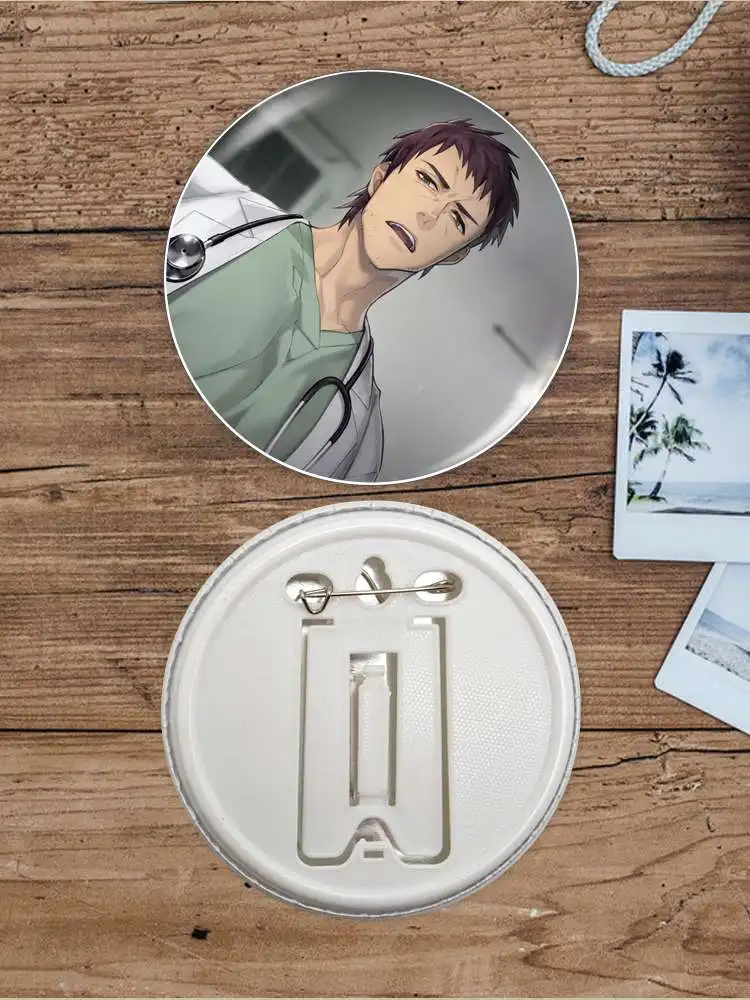 Murase Takuma Slow Damage Anime Character Game Soft Button Badge Brooch anchor Peripherals Pin Lapel Customize DIY Personalized