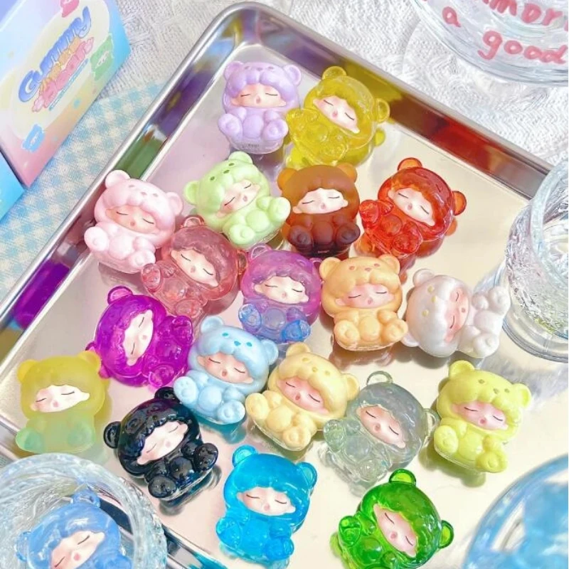 

Подлинная серия Yumo Cloud Dream Bear Candy, слепая коробка, милая модная загадочная игрушка, мягкие конфеты, закуски, коллекционные фигурки, подарки