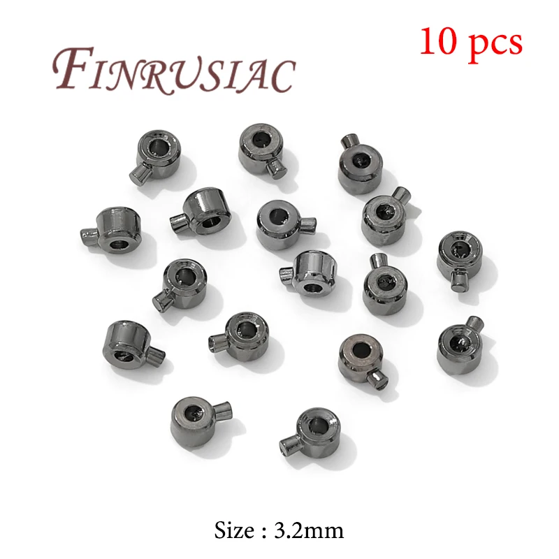 18K vergoldete Crimp-Perlen für die Schmuckherstellung, Crimp-Röhren-Endperlen, Drahtschutz für Schmuck, DIY-Zubehör