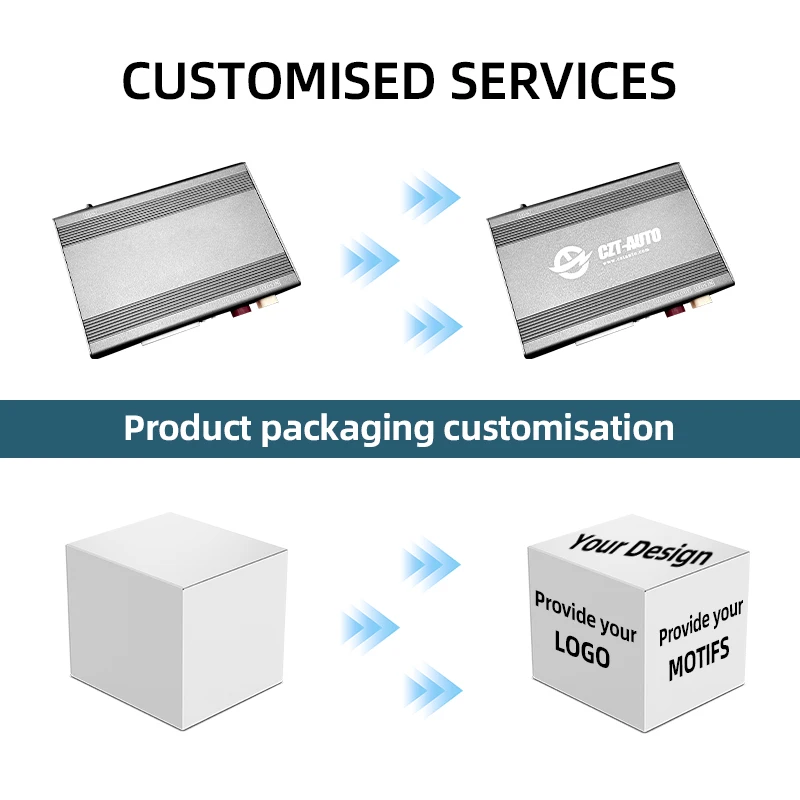 CZT-AUTO CarPlay wireless intelligente universale e Android Auto per AUDI Q5 MMI 3G 2010-2018 Display Mirror-link/Radio/Media/Camera