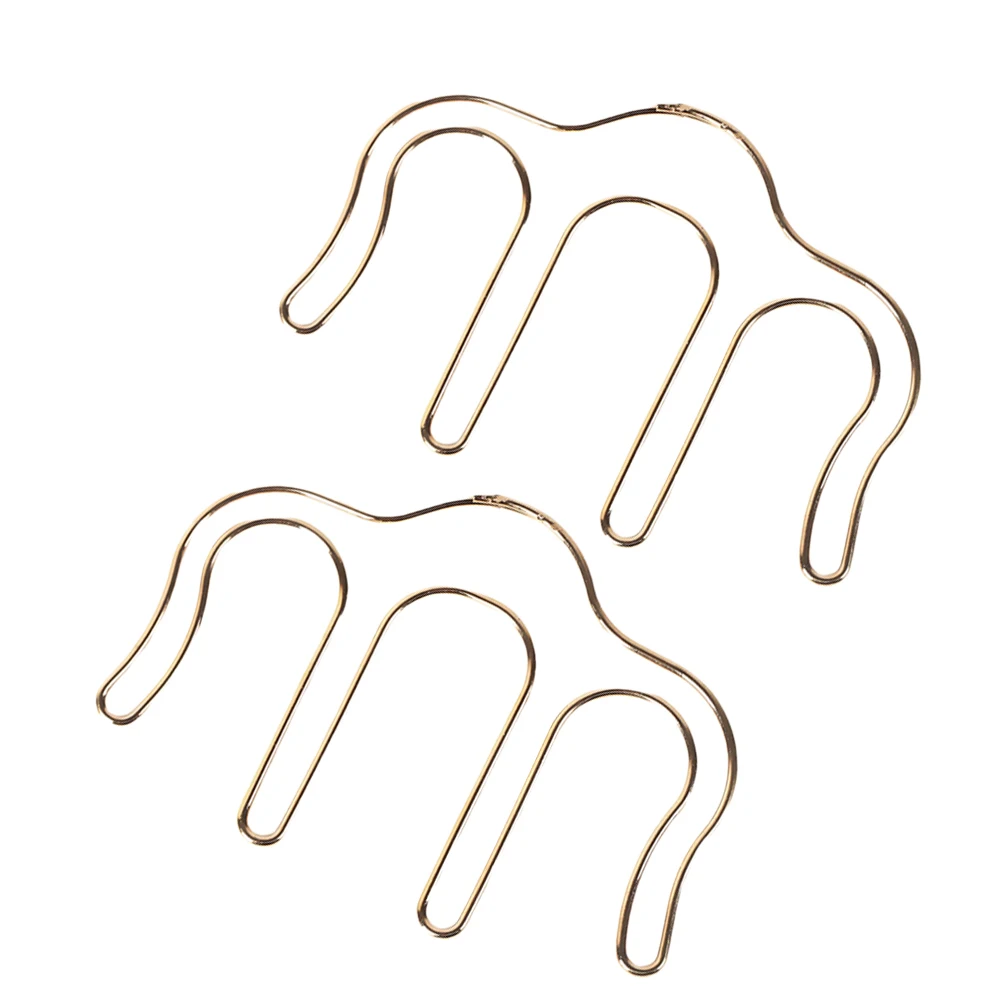 

2 Pcs Metal Clip Creative Paper Clamp Bookmark Clips Durable Reusable Home Office School Gifts Musical Instruments