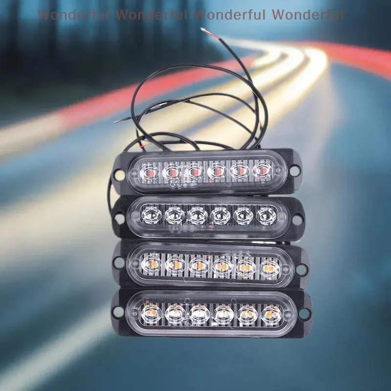 أضواء تحذير الشاحنة LED، قطعتان من ستروب وامض لطوارئ مقطورة السيارة