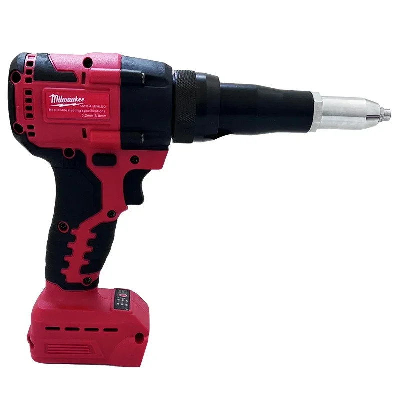 Milwaukee 4.8MM Electric Riveter Gun Cordless Brushless Rivet Gun Automatic Riveter Tool With LED Light For 18V 20V Battery