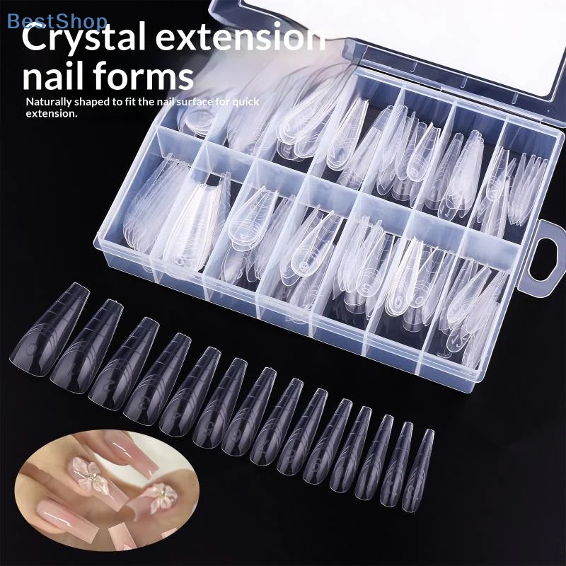 70/140/150 Pz Nailpop Doppio Sistema Unghie Forme Estensione Punte Per Unghie Finte Forme Superiore Per Unghie Gel Costruzione di Stampo Strumenti di Arte