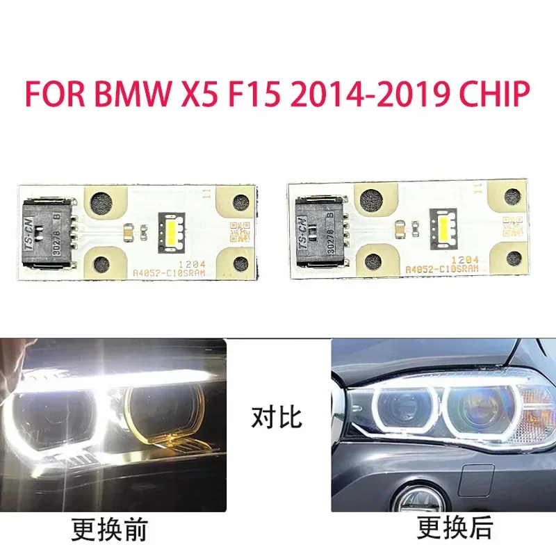 Ojos de Ángel blancos para BMW X5 F15 2014-2019, cabezal de coche, Chip DRL, placa de circuito de balasto, Chip de placa de fuente de Ojos de Ángel