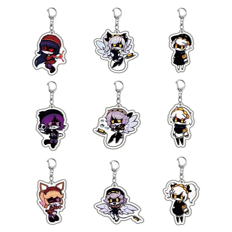 Llavero acrílico de anime Uzi Doorman Lindo colgante de dibujos animados Y2K adecuado para bolsos y llaves, regalo perfecto para fans bolsa de llaves de coche