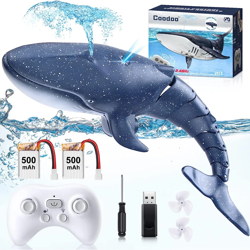 Remote Shark Toys Remote Control Whale Shark Toys RC Boat Water Toys for Kids Age 8-12 Remote Control Boat Outdoor Toys for Kid