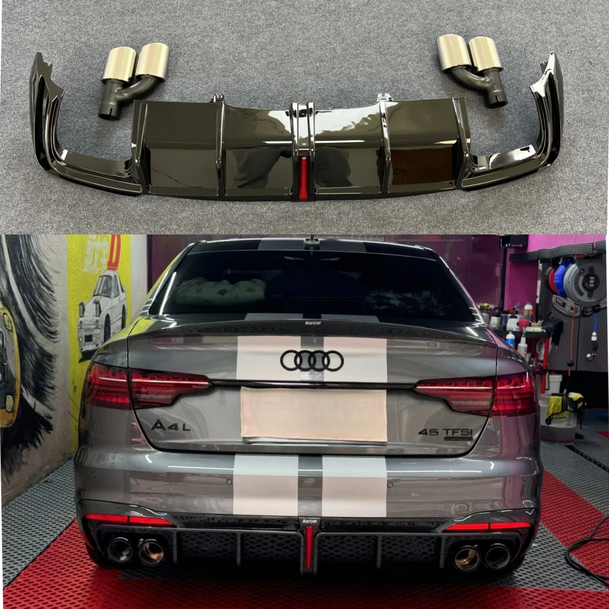 Rear Bumper Lip Diffuser for Audi A4 S4 B9.5 – Real World Fit, Finish, and Function After 6 Months of Daily Use