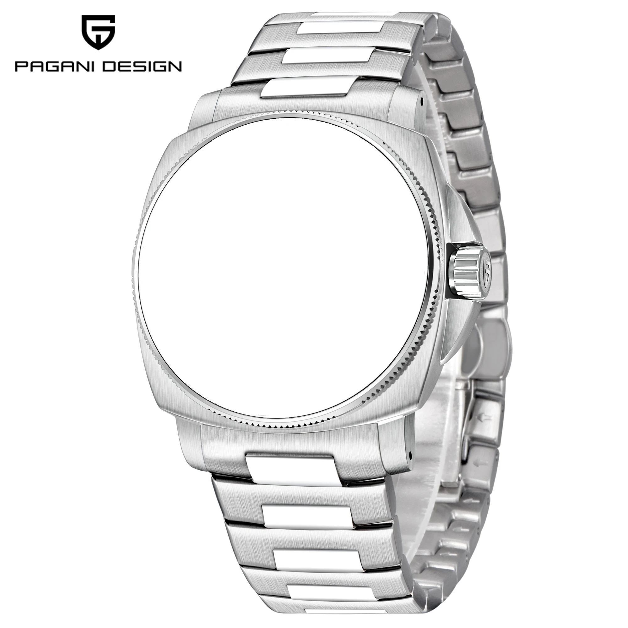 Pagani Design Office Original PD1736 Edelstahl-Uhrenarmband, 316L-Silber, Jubilee-Armband, Breite 24 mm, wasserdicht, Tauchen