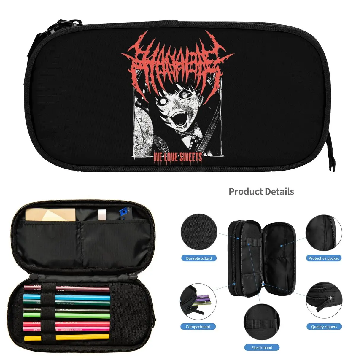 

Hanabie Love Sweets пеналы для студентов подарки коробка для ручек пенал большой емкости пенал для хранения канцелярских принадлежностей