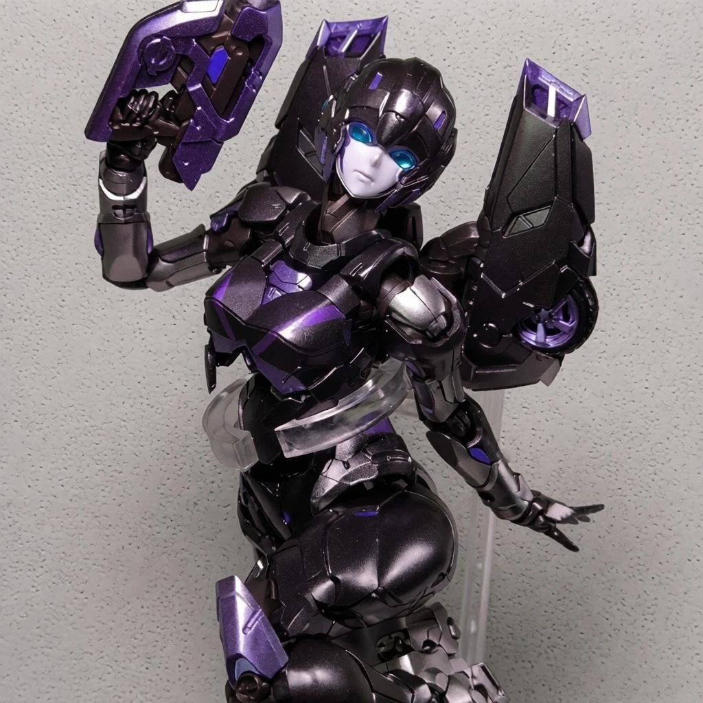 Transforming Robot Toy MD002B Dark Arcee MD002 Arcee Glue Free Assembling Model Action Figure Anime Hobbies Fantoys Gift