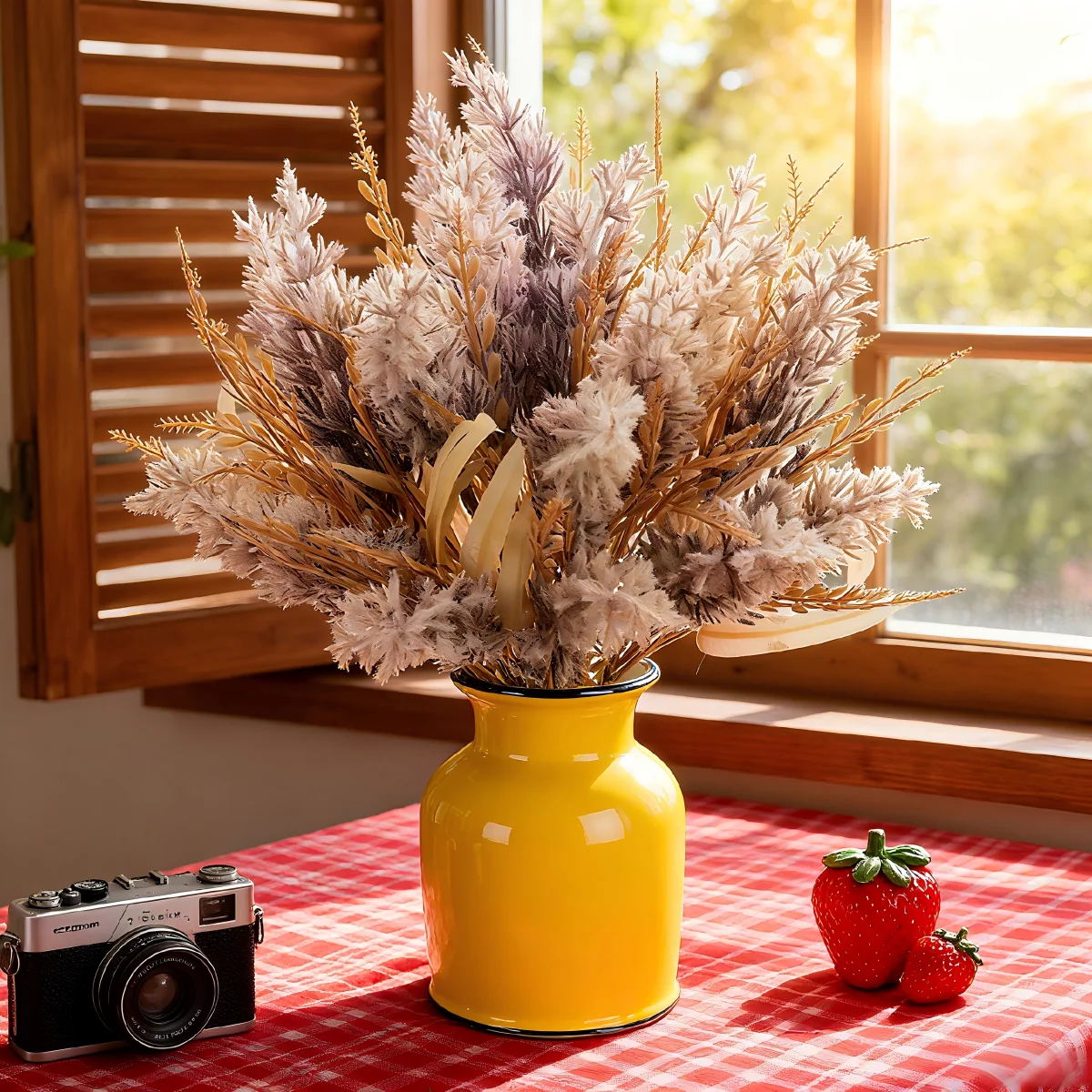 قطعة واحدة من أوراق القصب النباتية المقلدة، ديكور حديقة المنزل لحفلات الزفاف، باقة العروس، دعائم التصوير الفوتوغرافي، الأدوات المنزلية #5