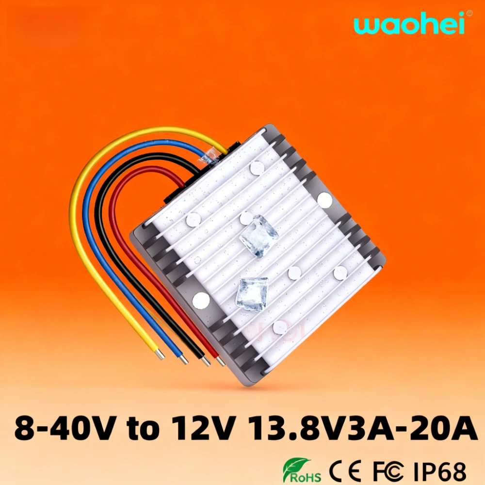 

8-40V to 12V 13.8V 3A-25A DC DC Boost Buck Converter Voltage Regulator Automotive Reducer Module Car Power Supply Transformer CE