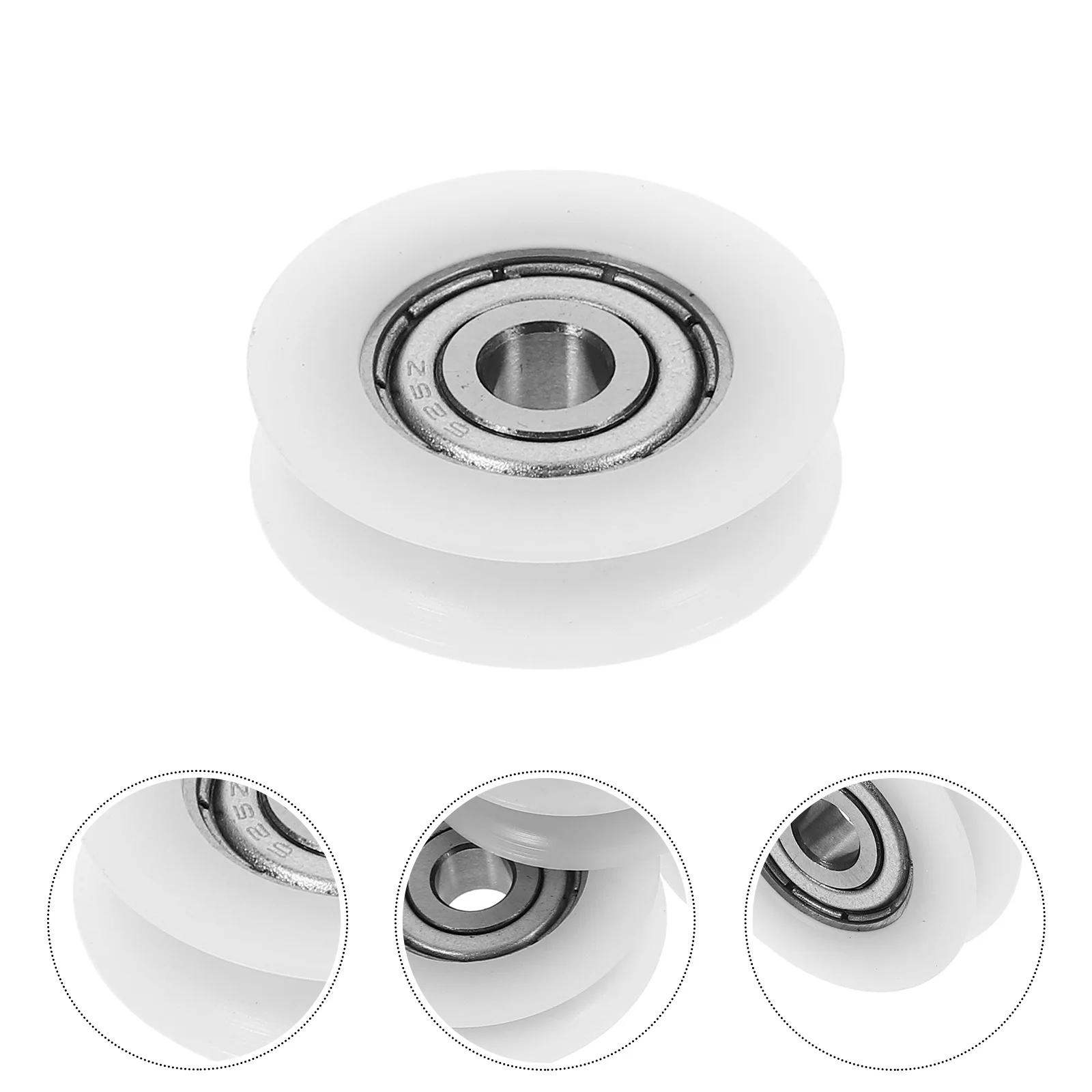 

5pcs Pom Guide Bearing Pulley Sliding Door Roller U Groove Wheel Smooth Operation Low Noise Stable Plastic Pulley