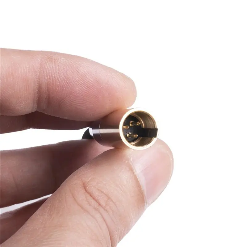 AS95 Mini XLR to 3.5mm Male Audio Cable, 3.5mm Male to Mini XLR 3 Pin Adapter Mic Cable for SLR Camera, Gold-Plated Connector,
