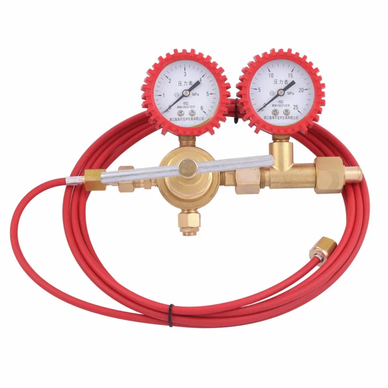 

Central air conditioning high pressure nitrogen meter, pressure gauge, leak detection refrigerant tube 6mpa pressure reducing