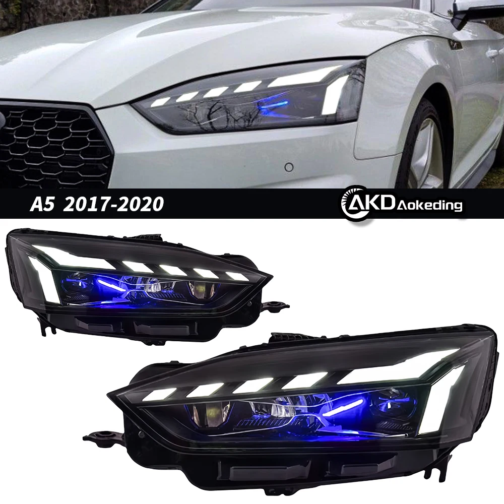 

Headlight For AUDI A5 LED Headlights 2017-2020 A5L Head Lamp Car Styling DRL Signal Projector Lens Auto Accessories Front Lights