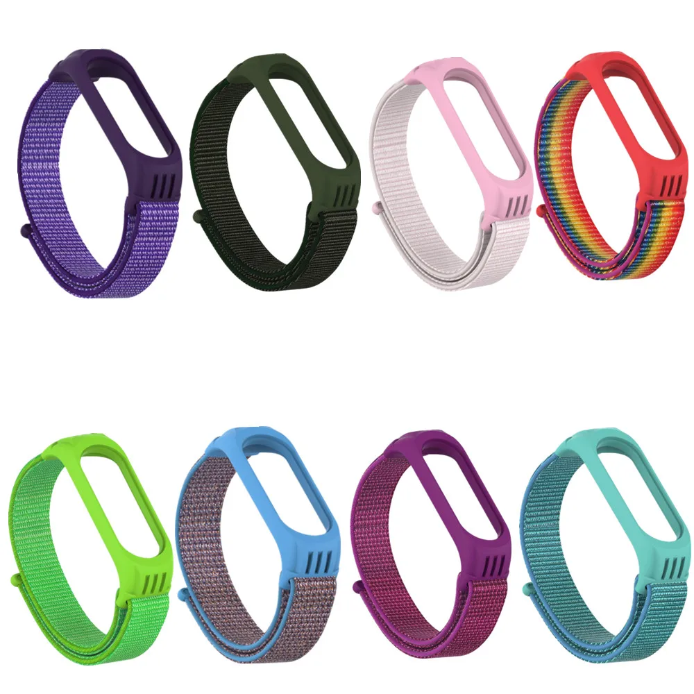 Nylon Watchbands For Xiaomi Mi Band 7/6/5/4/3 starp Wristband Smartwatch Accessories Bracelet Wrist Straps for miband 7 6 5 4 3