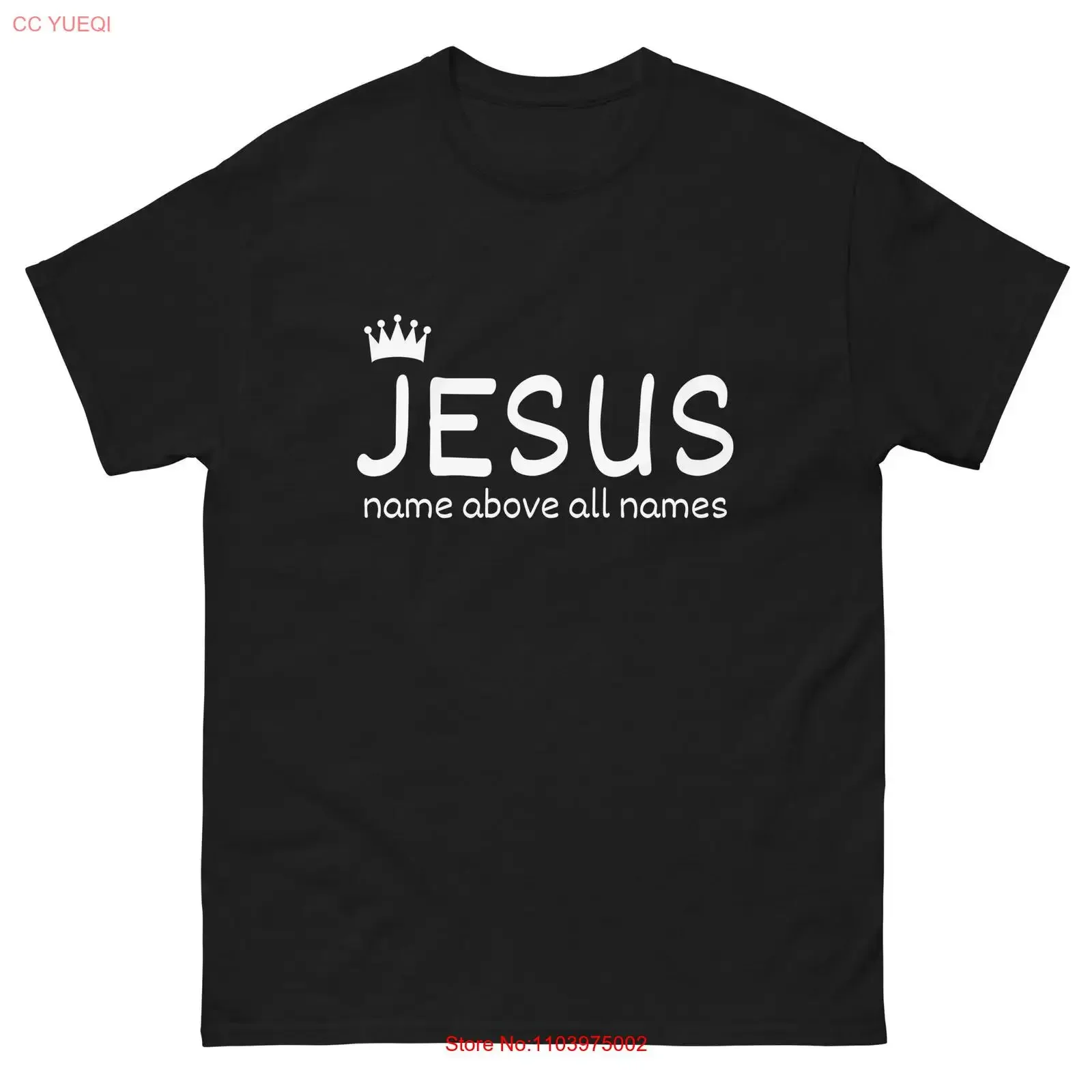T-shirt classique pour homme avec le nom de Jésus au-dessus de tous les noms, Faith Hope Love, vintage, délavé, respirant, graphique, extensible, confortable, élégant