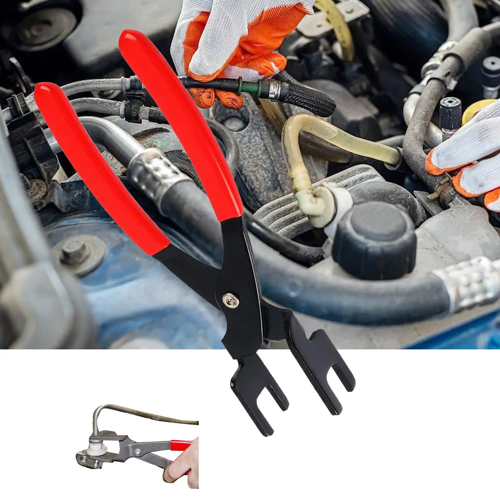 

Fuel Line A/C Line Disconnect Pliers Removal Tool Installer Maintenance Remover Quick Disconnect for Vehicles Replacing