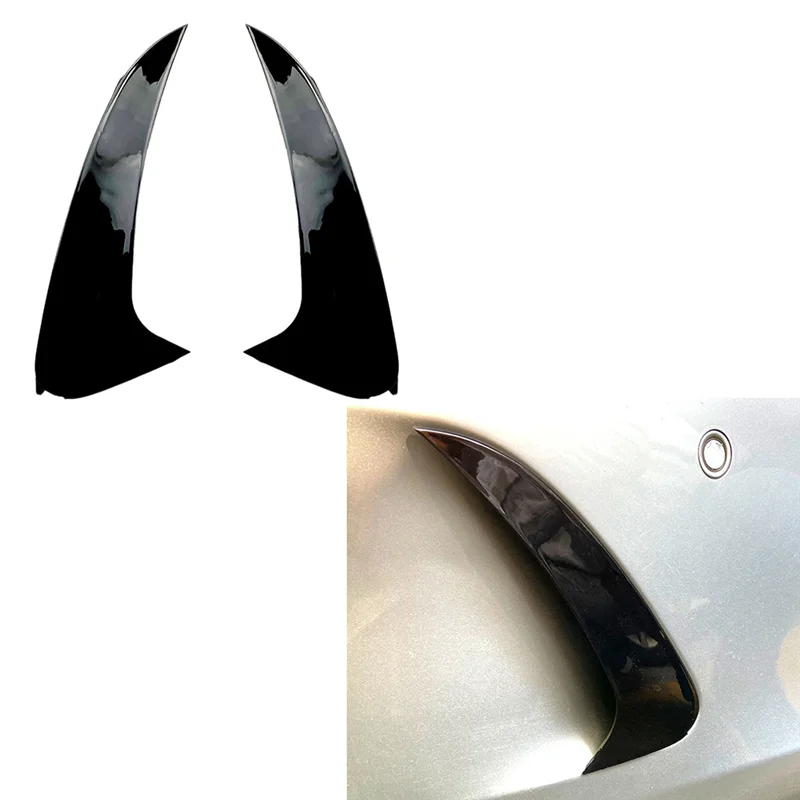 B05C-ด้านหลังกันชนสปอยเลอร์ด้านหลัง Canard Air Vent Trim สําหรับ Mercedes Benz CLS Class W218 CLS250 2014-2017