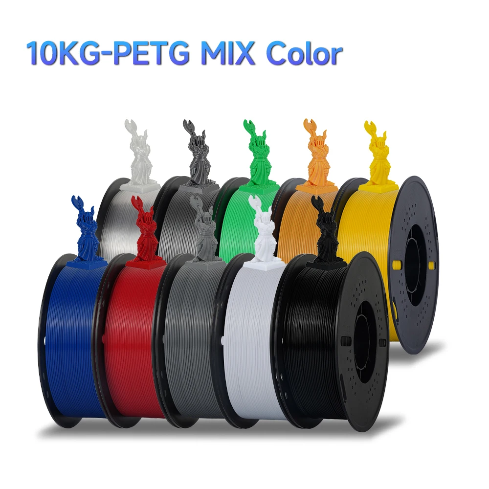 10KG PLA PETG-filament voor 3D-printerfilament 1KG/rol 1,75MM Plastic filamenten Line Up Netjes afdrukken Materiaal voor 3D-printer