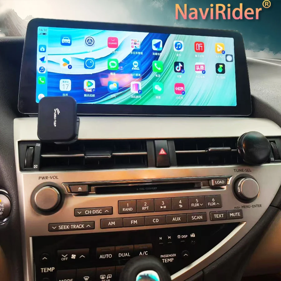 

Беспроводной стерео CarPlay Qled-экран со встроенным на 360° для LEXUS RX270 RX300 RX350 2009-2015 12,3-дюймовый Navi DSP BT Android 15, автомобильное радио