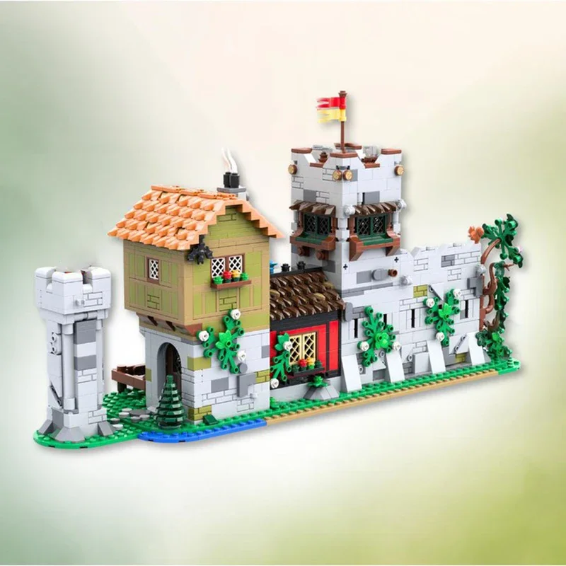 Medieval Castle Model Moc Building Bricks 0Medieval Town Square Technology Modular Blocks Gifts Christmas Toys DIY Assembly