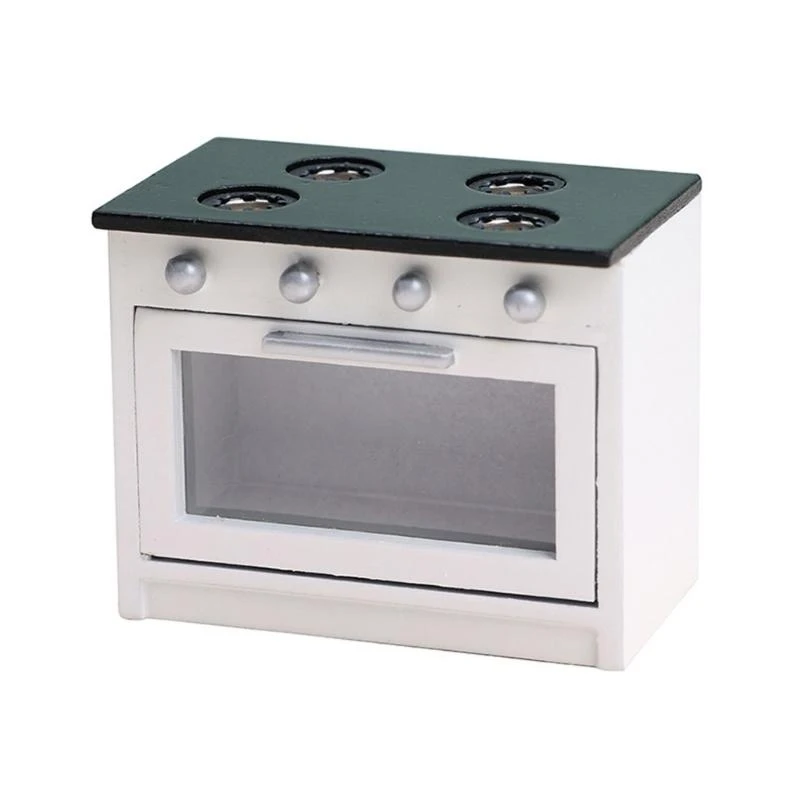 Drewniany domek dla lalek Szafka kuchenna Miniaturowy zlew Kuchenka meblowa Szafka 1/12 15UB