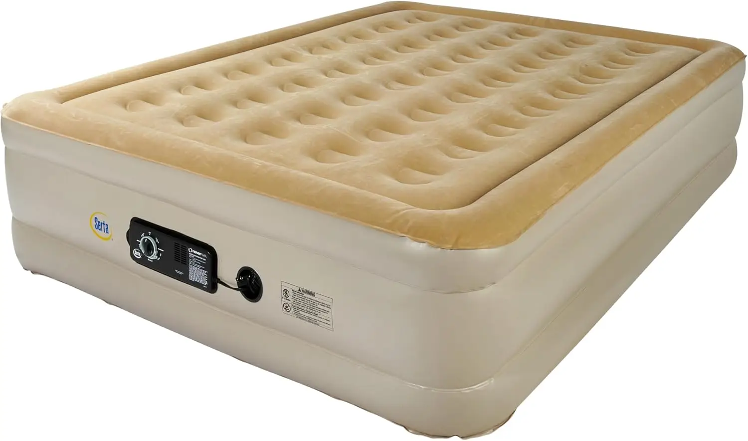Raised Air Mattress with Never Flat Pump | Luxury Inflatable Bed with Built-in Pump for Good Night's Rest | Heavy Duty Blow Up Mattress