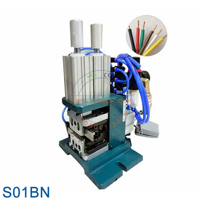 JCW-S01Series Manual Copper Wire Stripping Machine Pneumatic Cable Peeler Stripping and Twisting Machine 4f