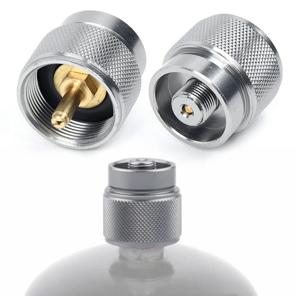 

Type Connector Gas Refill Adapter Camping Canisters Compact Corrosion-resistant Lightweight Nozzle Bottle 20 * 20mm