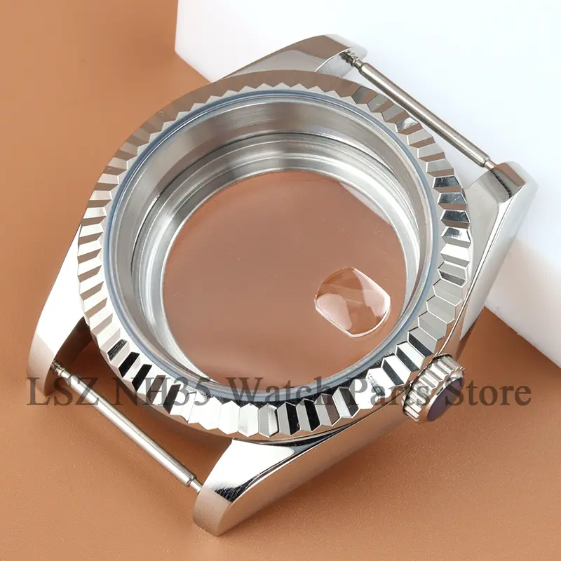 For 36mm/39mm Datejust Case Stainless Steel NH35 Watch Case Fit Seiko NH35 NH36 Movement 28.5mm Dial Polish Oyster Watchband - Image 11