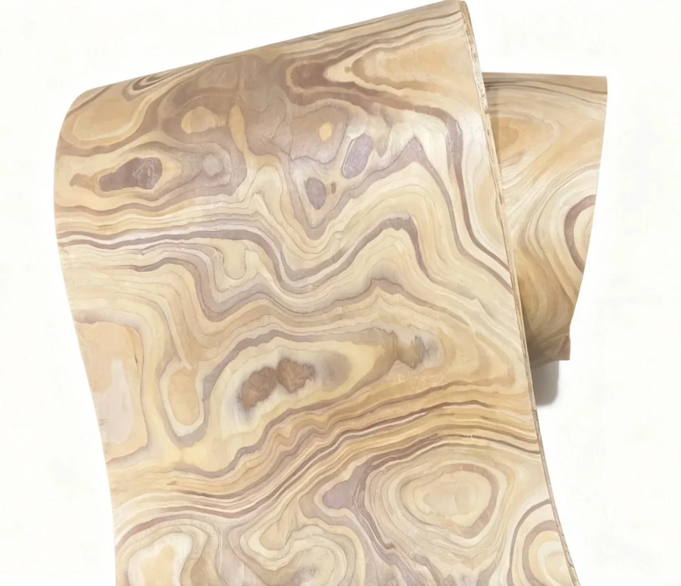 

Engineered Stone-Patterned Wood with Solid Wood Veneer (2.5m Length x 0.3m Width x 0.25mm Thickness)